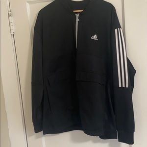 Men’s Adidas Black Bomber Track Jacket 3 stripes